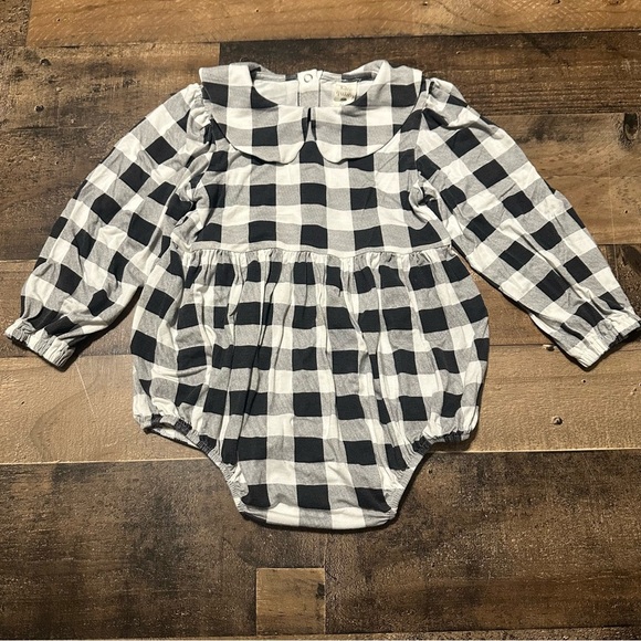 Kate Quinn Buffalo Plaid Bubble Romper - Picture 1 of 5